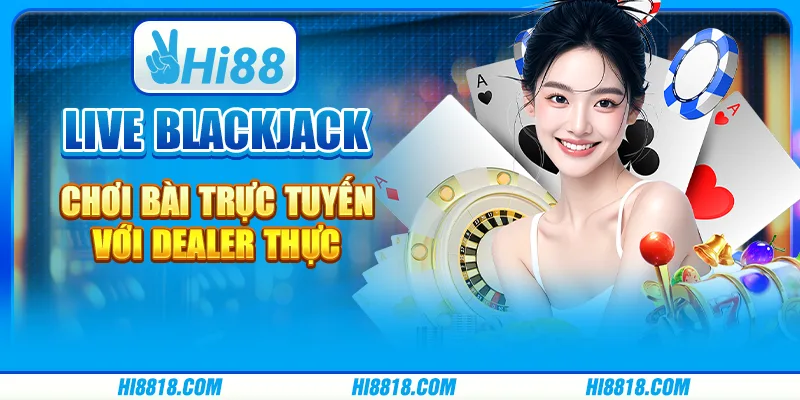 Live blackjack tại Hi88 - Trải nghiệm cá cược đỉnh cao cùng dealer