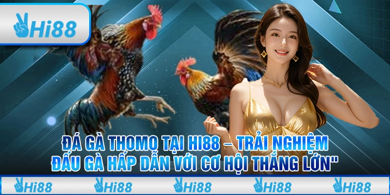 Đá gà Thomo tại Hi88 – Trải nghiệm đấu gà hấp dẫn với cơ hội thắng lớn