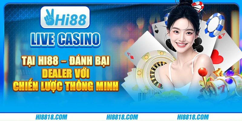 Live casino tại Hi88 – Đánh bại dealer với chiến lược thông minh